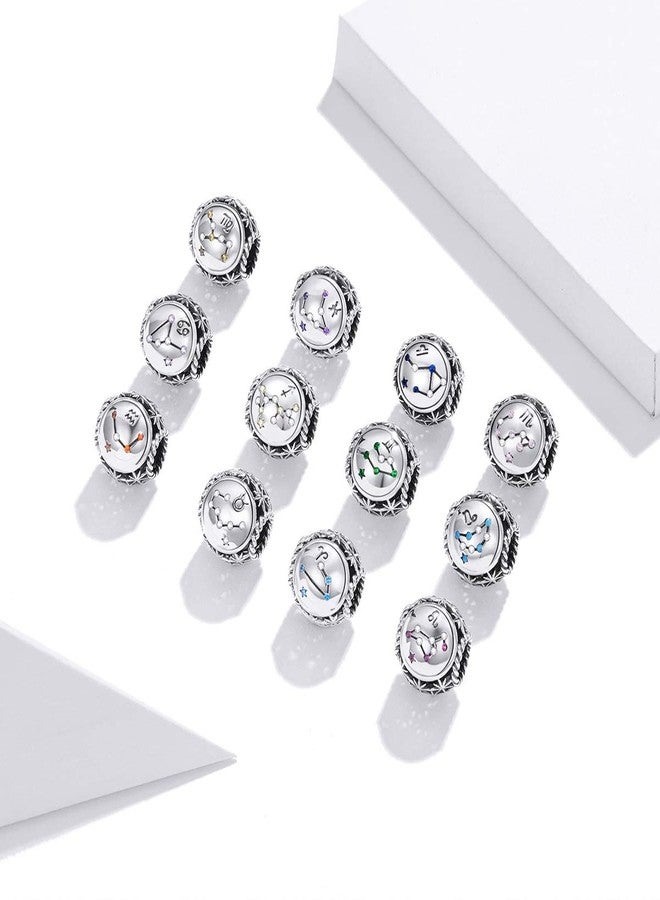 LAMOONY Scorpio Constellation Charm 925 Sterling Silver Birthstone Anniversary Love Lucky Family Christmas DIY for Pandora Charm Bracelet (Scorpio (10.24-11.22)) - Image 5